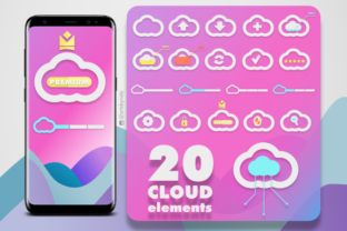 20 Cloud Elements Kit - A Versatile Graphics Asset for Digital Sellers