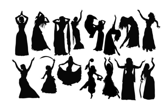 Belly Dance Graphics for Crafts