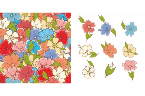 Floral Seamless Pattern for Cricut and Handmade Projects