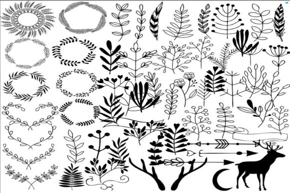 Hand Draw Clipart for Decorative Graphics