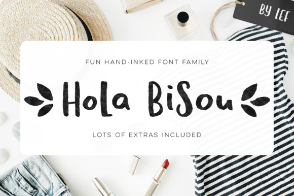 Hola Bisou Family Script Fonts for Local Business Branding