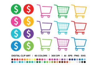 Shopping Carts Dollar Signs Clip Art Review